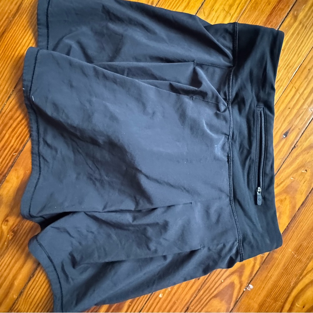 Black Lululemon Athletic Skort with Zipper Pocket